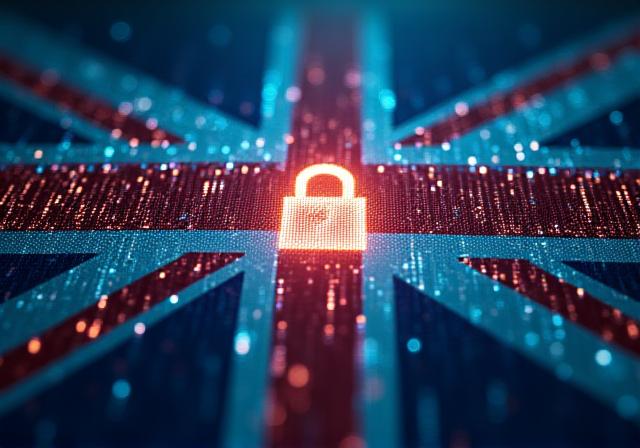 Conceptual image representing data protection and UK policy